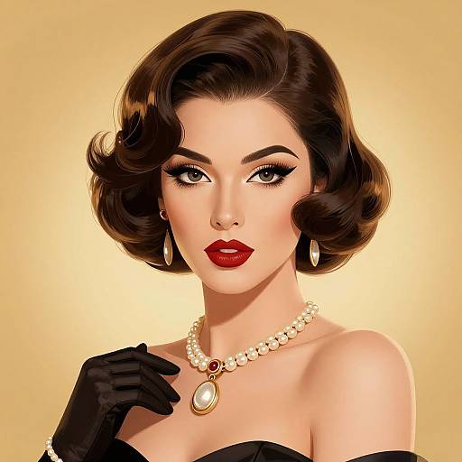 Vintage 1920s Woman Digital Art