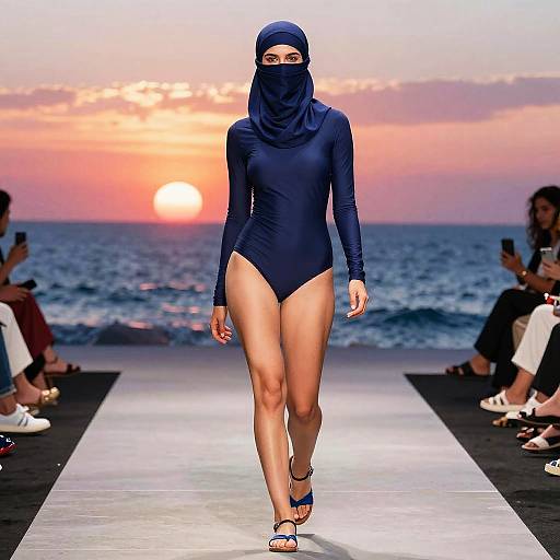 Avant-Garde Niqab Swimsuit Fashion