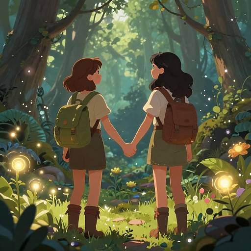 BFFs Exploring Enchanted Fantasy Forest