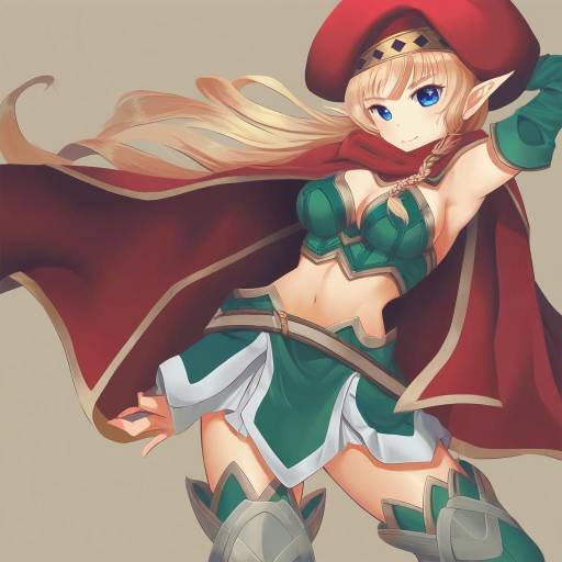 Illustration of Alleyne (queen's blade), queen's blade in the style of Wangxiii