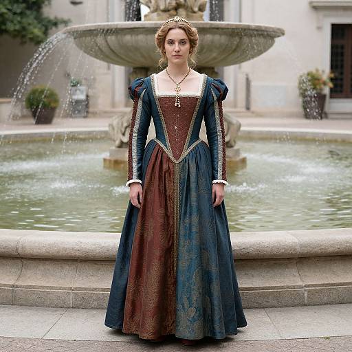 Renaissance Woman in Medieval Dress