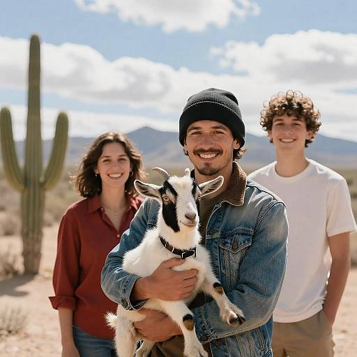 Desert Adventure with Friends and Goat