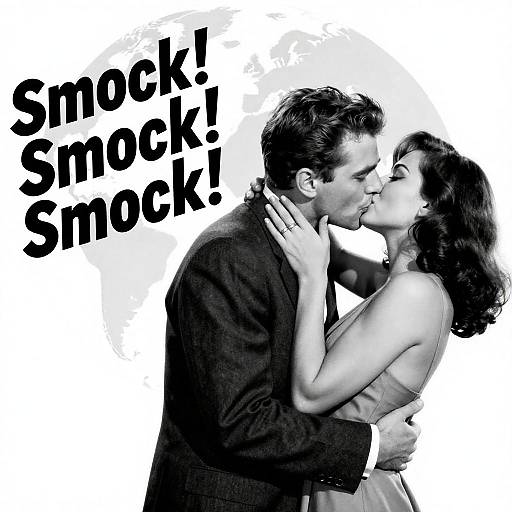 Dramatic Black and White Movie Poster