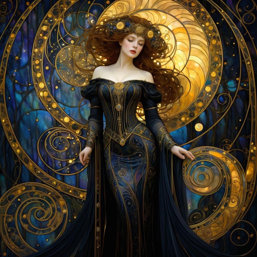 Ethereal Art Nouveau Fantasy by Klimt