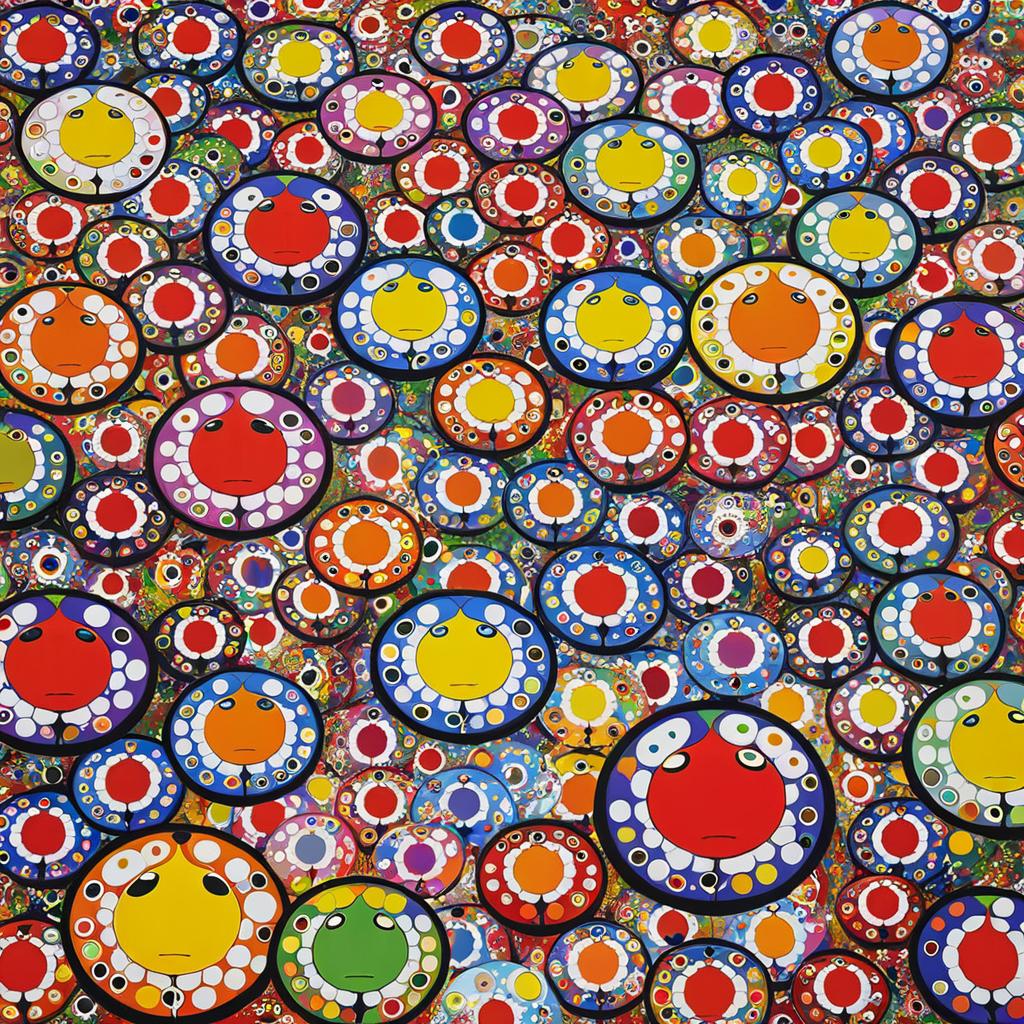 Surreal Vibrance: Murakami Meets Kusama