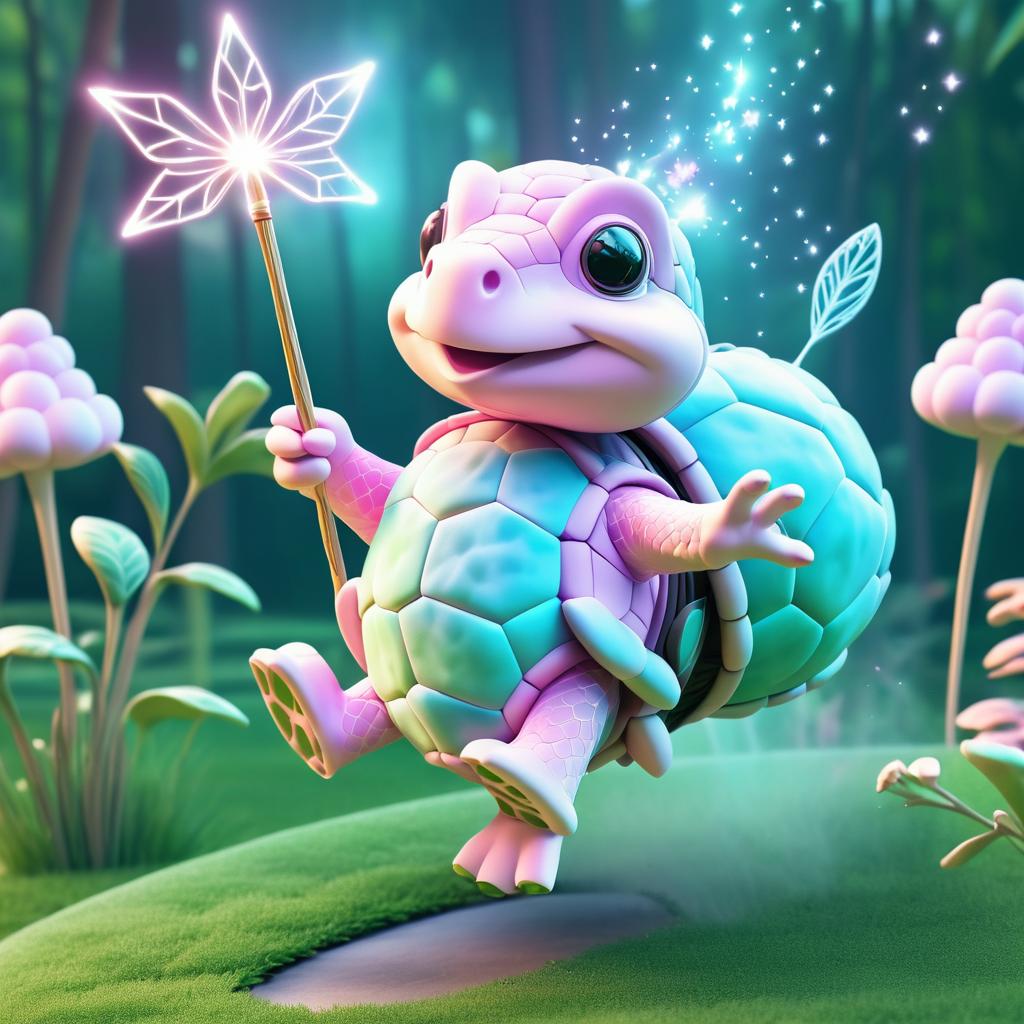 Magical Turtle Adventures in Candy Garden