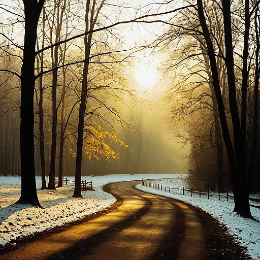 Enchanting Winter Morning Canvas Art