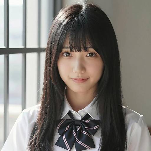 Elegant Japanese Woman in Subtle Portrait