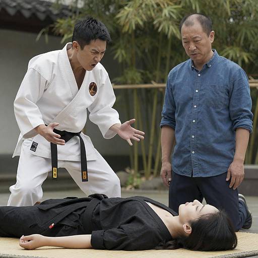 Tense Outdoor Confrontation Scene