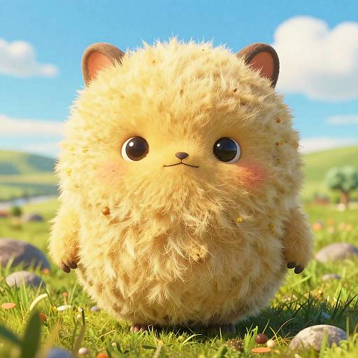 Fluffy Fantasy Creature Inspired by Harry Potter