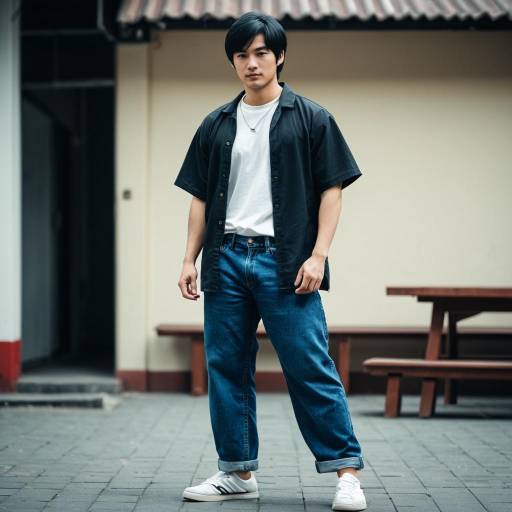Young Man in Casual Sifu Outfit