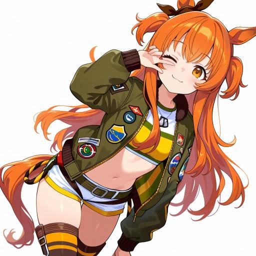 Horse Girl with Dog Tags and Jacket
