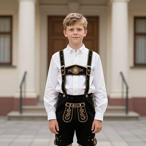 German Boy in Traditional Costume