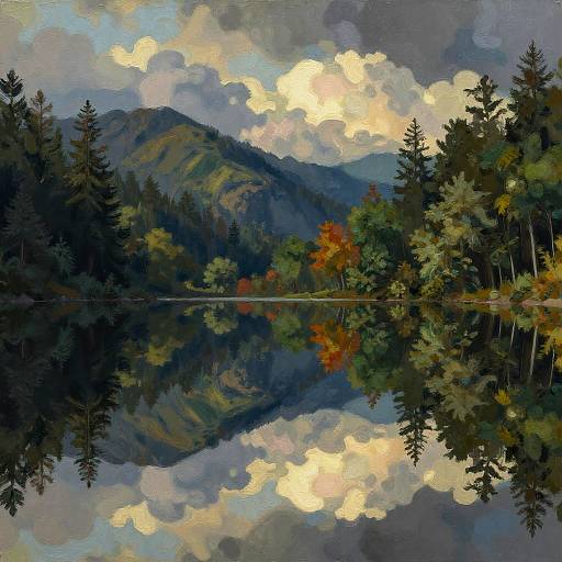 Symmetrical Romantic Digital Landscape