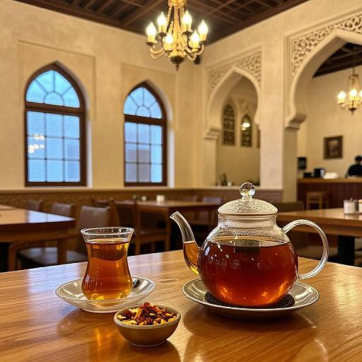 Cozy Arabian Tea House Ambiance