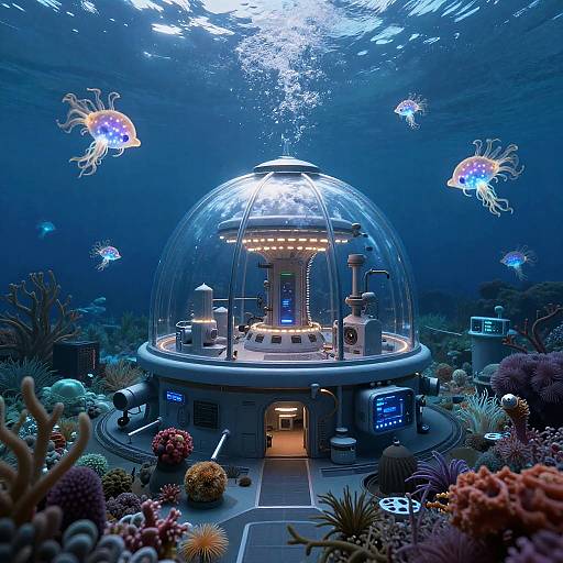 Serene Underwater Research Station