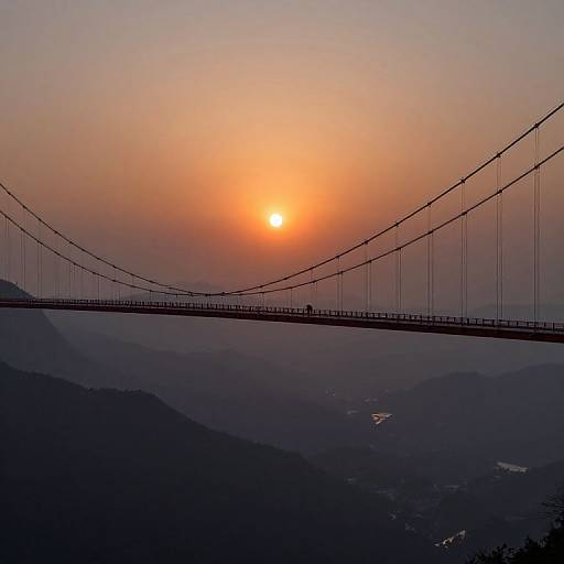 Crimson Bridge at Twilight Abyss