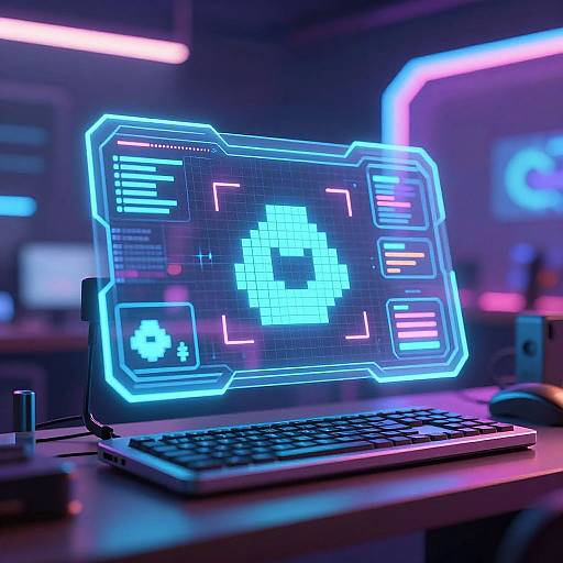 Futuristic AI Sprite Maker Studio