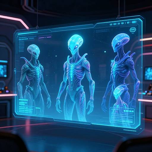Futuristic Alien Race Generator Interface