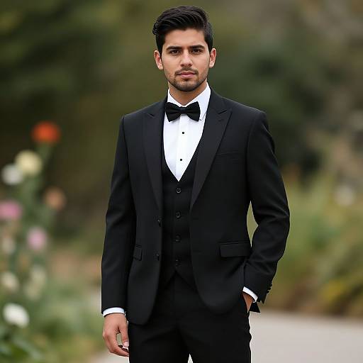 Fall Formal Groom Attire Portrait