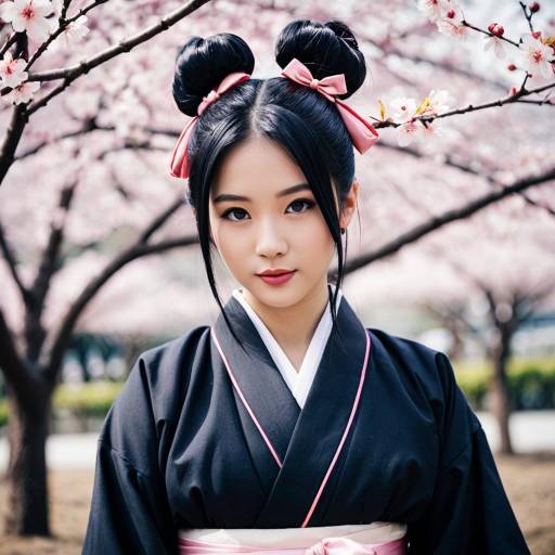 Elegant Shinomiya Kaguya Cosplay in Blossoms