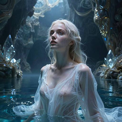 Surreal Crystal Cave Water Muse