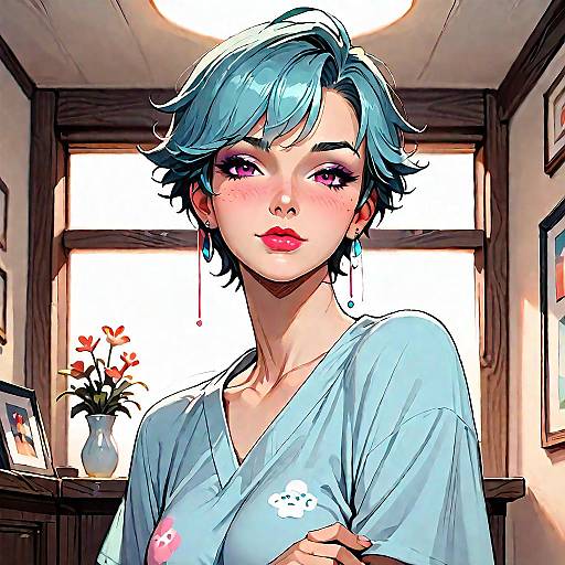 Delicate Anime Boy Game CG