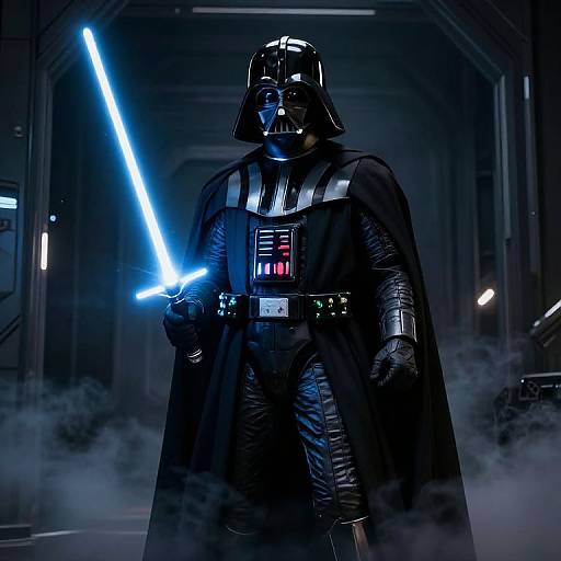 Darth Vader in Smoky Dark Corridor