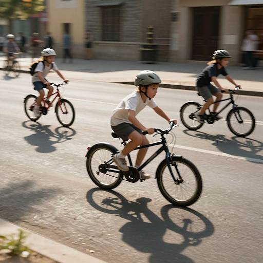 Shadow Bicycle Race Through Time