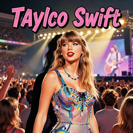 Taylor Swift Vintage 90s Comic Art