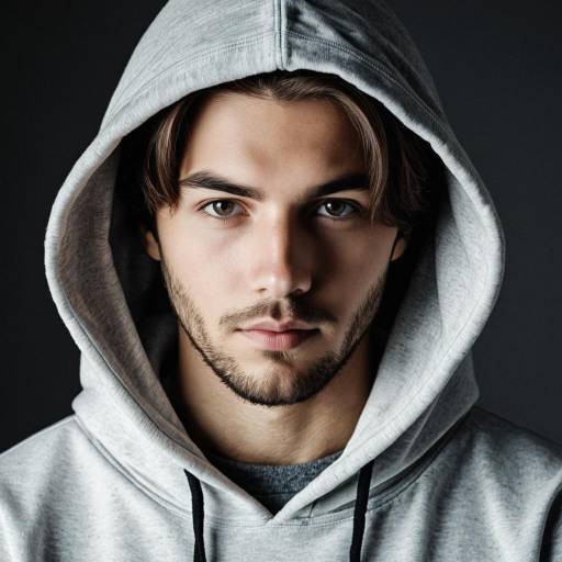 Realistic Male in Baggy Hoodies