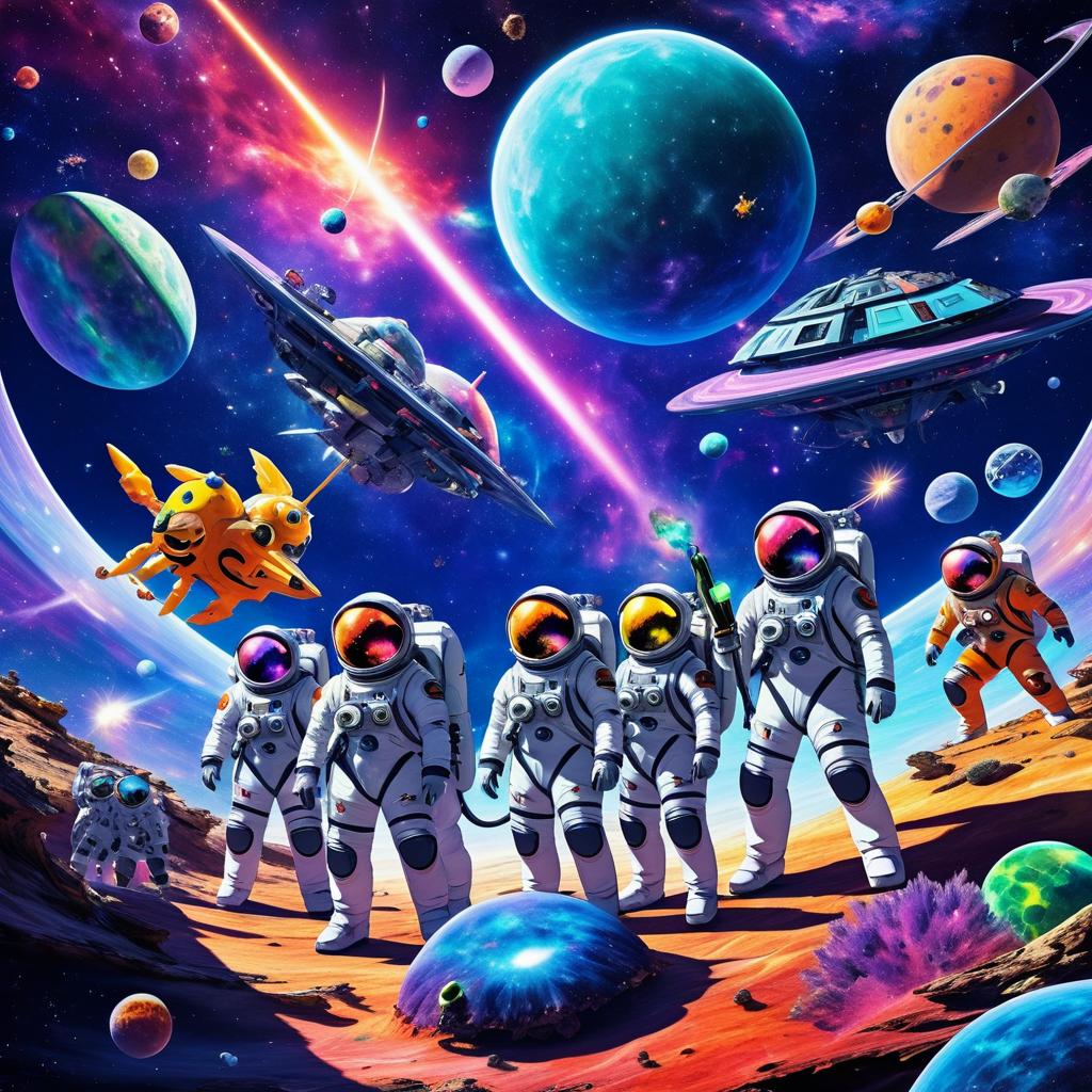 Cosmic Adventure with Aliens and Astronauts