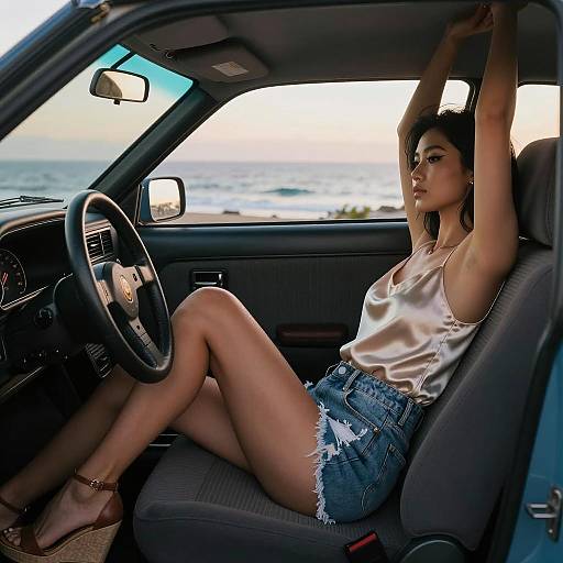 Cinematic Coastal Car Lifestyle Photography