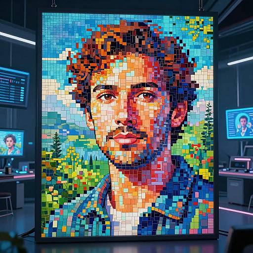 AI-Driven Cybernetic Art Lab Visualization