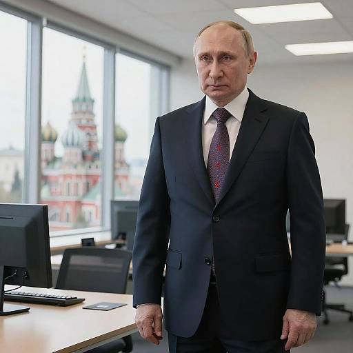 Putin-Inspired Casual Authoritative Look