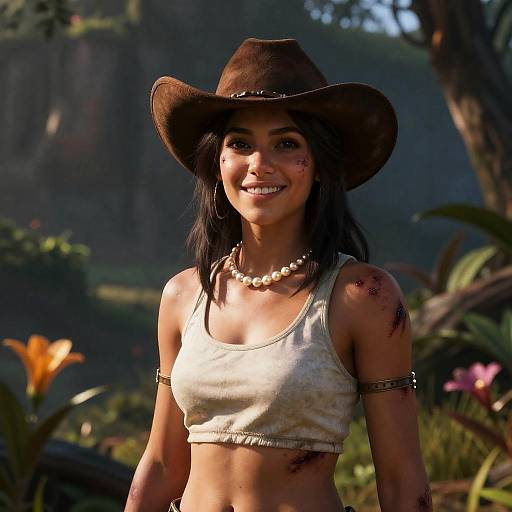 Cinematic Jungle Warrior Portrait