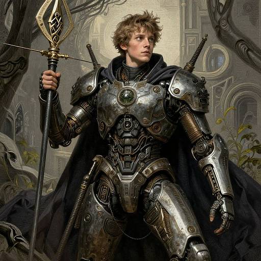 Epic Fantasy Sci-Fi Wizard Boy