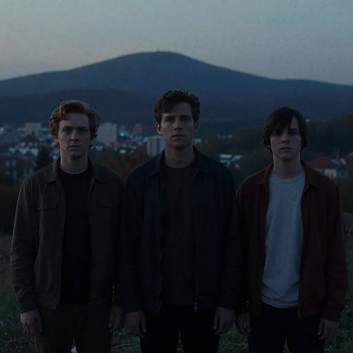 Blue-Hour Orientalist Mountain Portrait Still