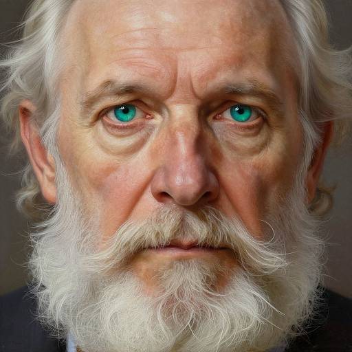 Detailed Digital Portrait of Old Man