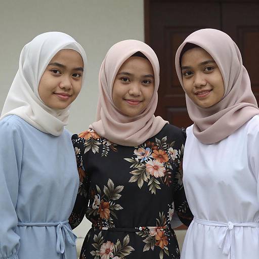 Portrait of Three Southeast Asian Women