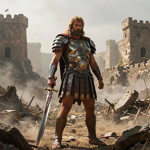 Solemn Ares in War-Torn Valley