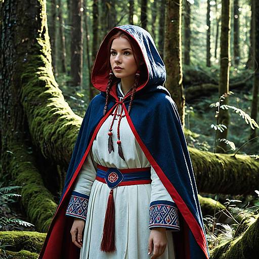 Fantasy Princess in Enchanted Forest