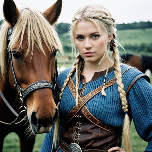 Viking Woman with Horse