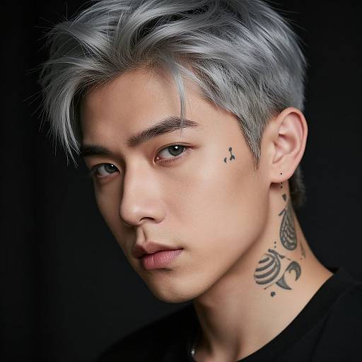 Brooding Bishonen with Silver Hair