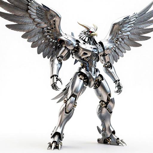 Shining Silver Eagle Mecha Automaton