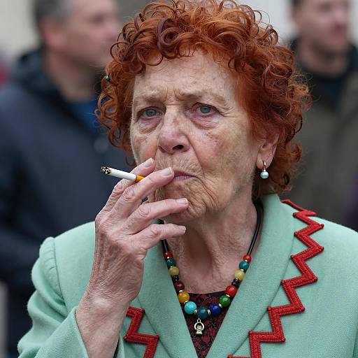 Intense Portrait of an Elderly Woman