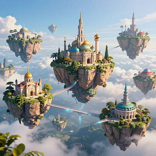 Majestic Floating Islands of Nations