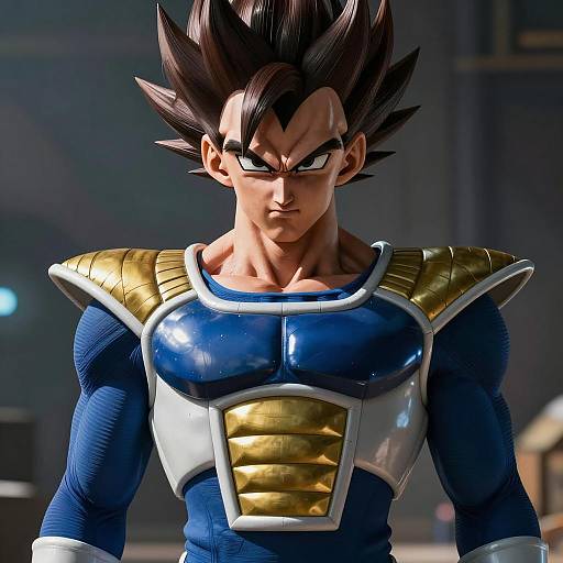 Heroic Vegeta in CGI Armor