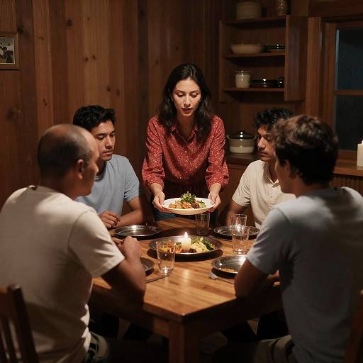 Cozy Gatherings: Rustic Dining Experience