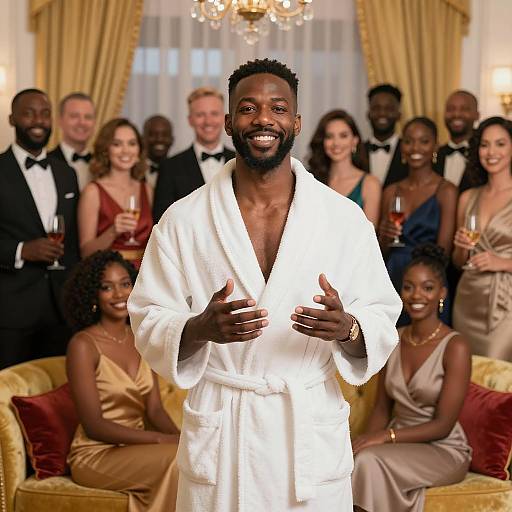 Joyful Gathering in Elegant Setting